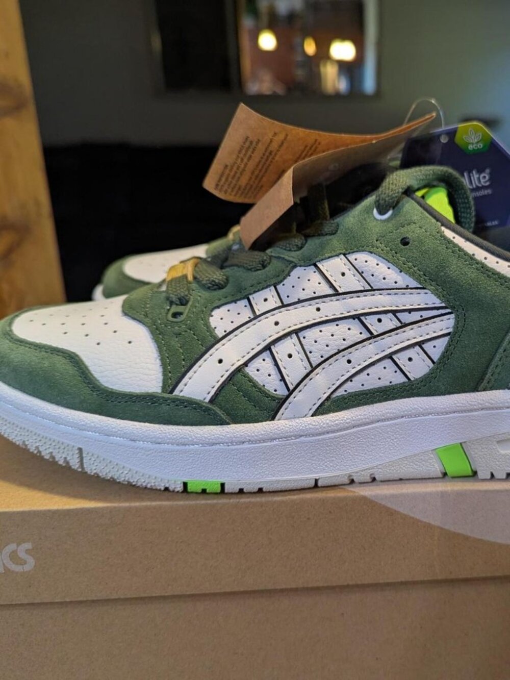 ASICS EX89 White Green Men's 9 New in Box